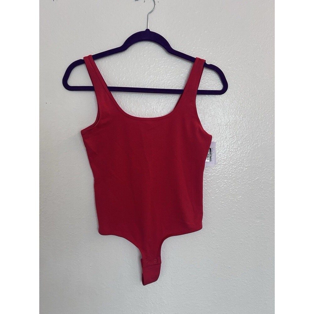 Auden Women’s Unlined Bodysuit Red Size S New With Tags